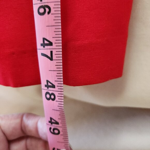 Vintage Midi Sheath Dress with Chiffon Drape Cap Sleeve Back Zip Vent 1990s - Picture 5 of 6